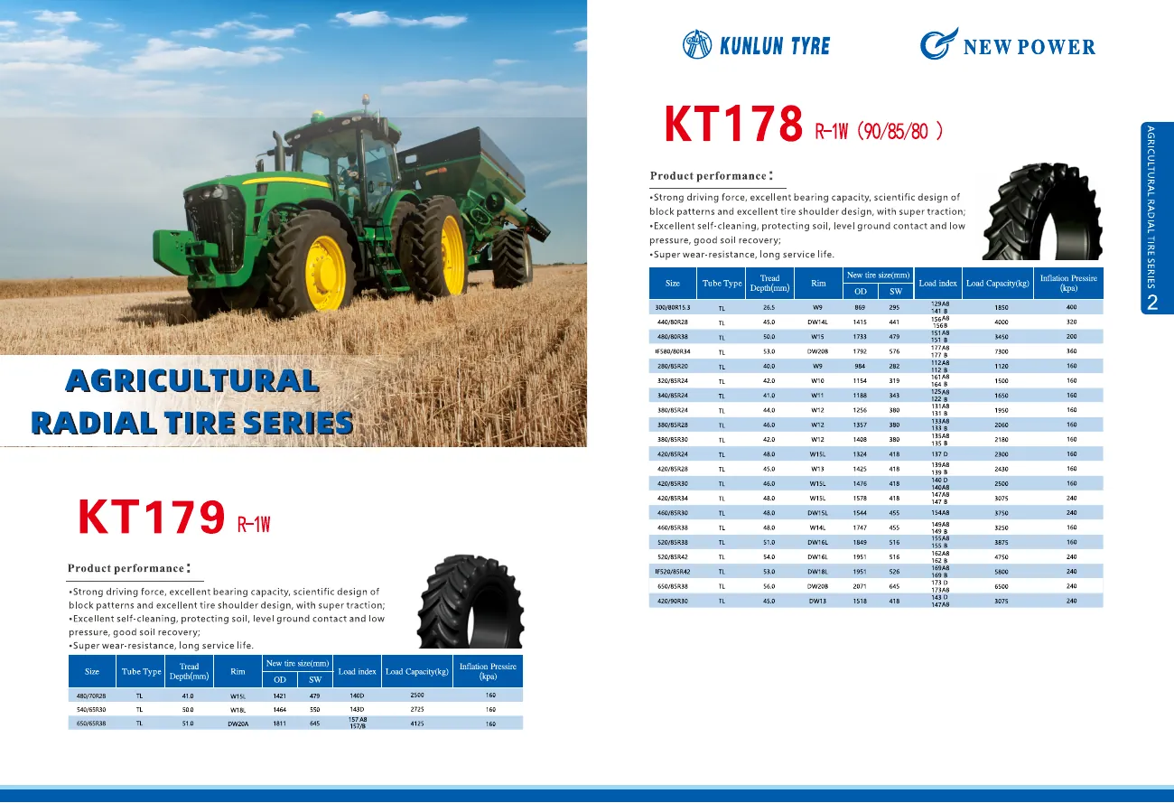 Agricultural Tires catalogue spread 1